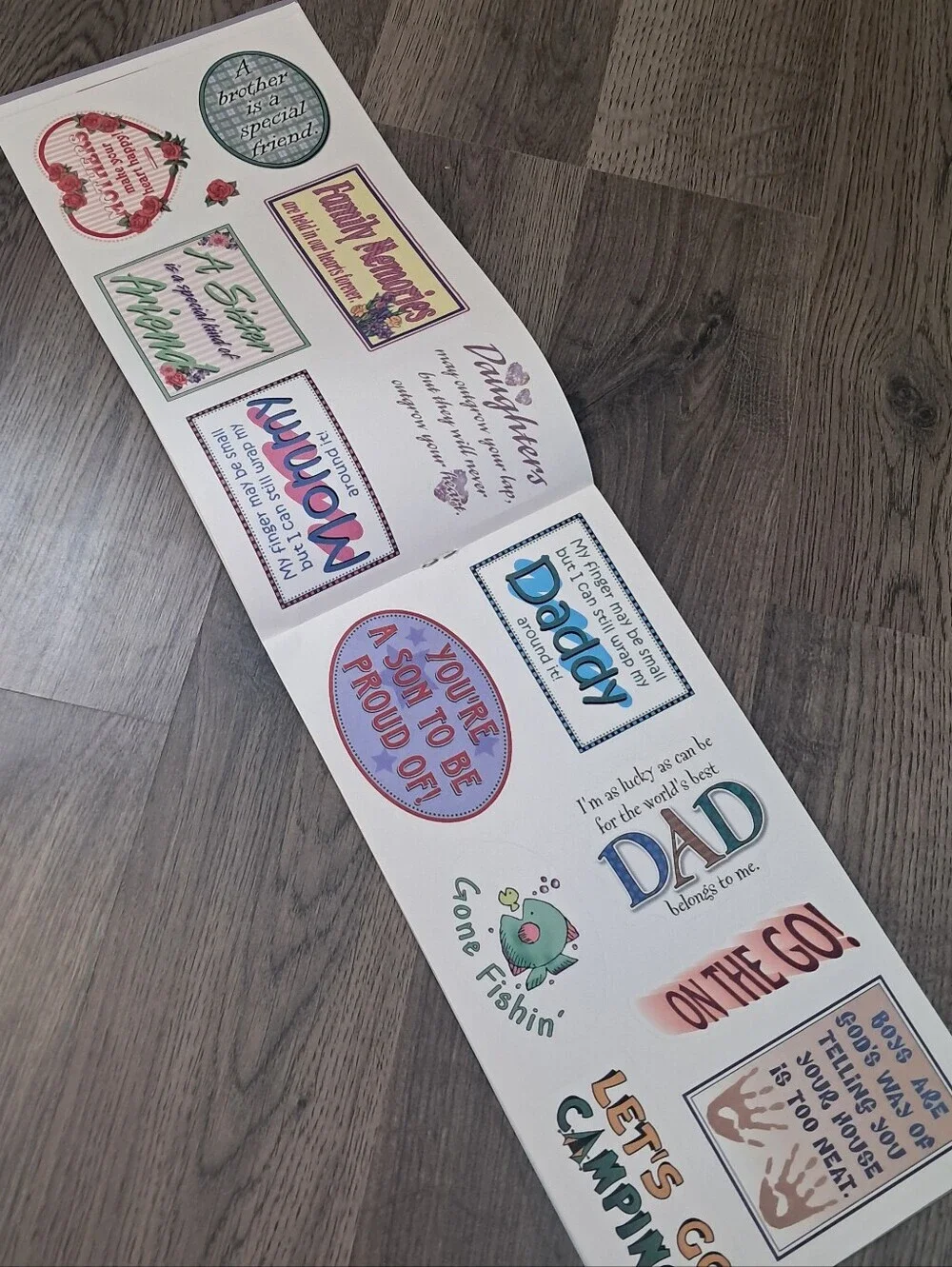 Sayings #3 Hot Off The Press Paper Pizazz Punch Outs Scrapbooking Craft